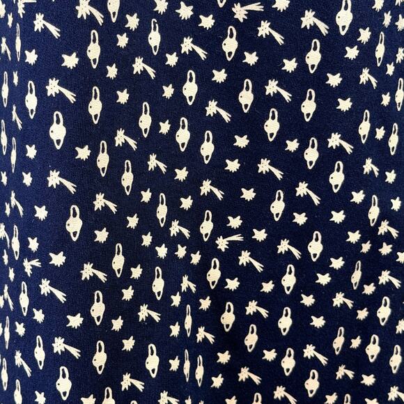 Family Affairs Celestial Star Planet Kimono Jacket M Navy Y2K Boho Indie Rare - Picture 5 of 9